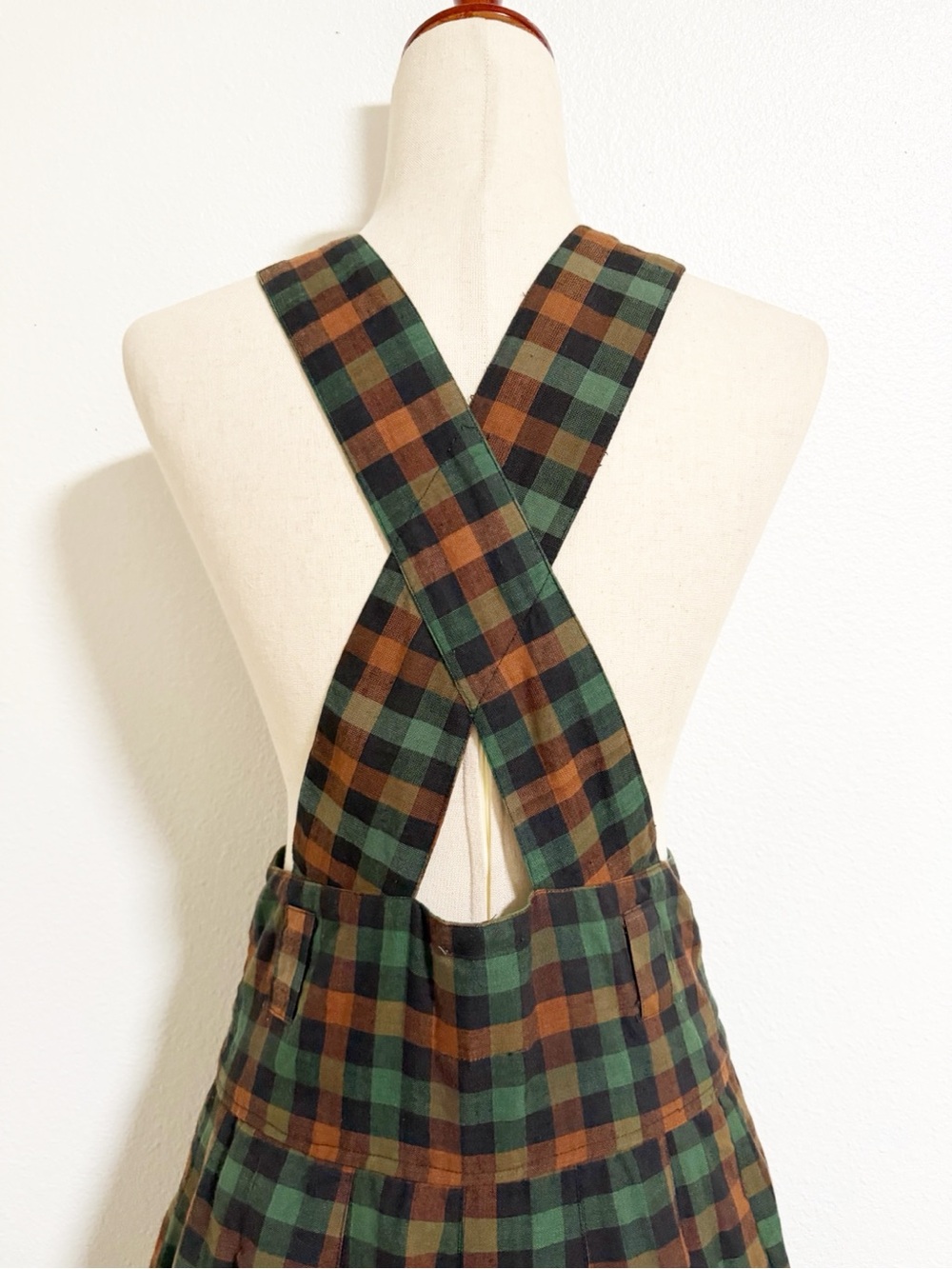 Vintage Y2K POP Plaid Pinafore Dress Academia Punk Preppy - Picture 5 of 8